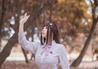 神秘无颜小天使林中精灵cosplay分享
