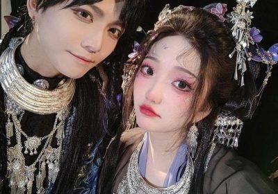 知名摄影师为云溪溪奶桃旗袍拍摄美丽图图片包