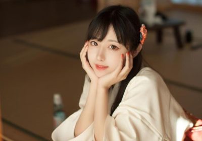 神秘优雅的shika小鹿鹿cos初音摄影照片